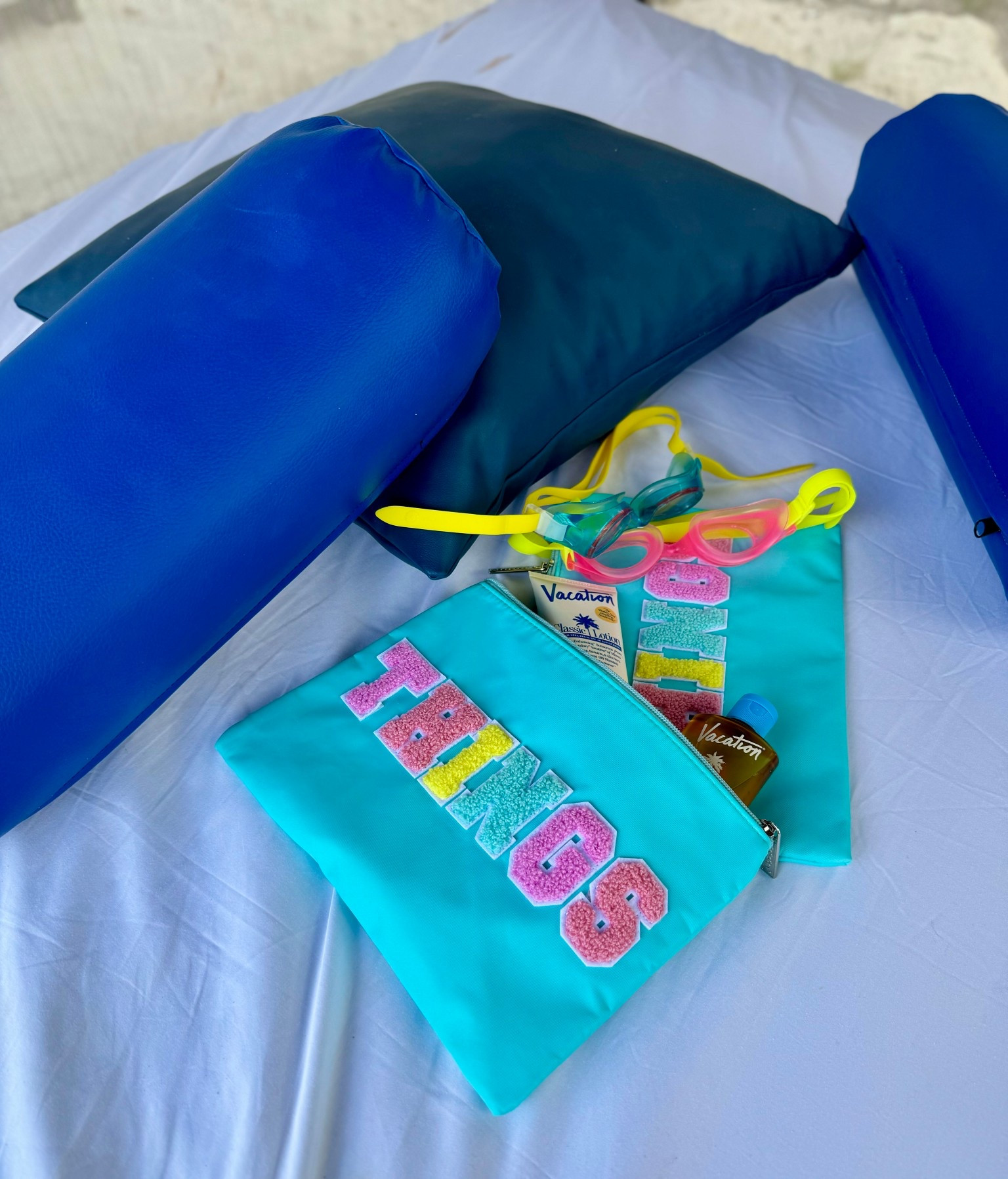 This THINGS pouch is the best! Such a great size. The girls put their bathing suits and shorts in it to keep with them in their backpack so that when we get to wherever we’re going, they can do a quick change. Then we use it on the trip for goggles, sunscreen, games, etc. 


Easter basket idea. Travel  

#LTKSaleAlert #LTKKids #LTKTravel