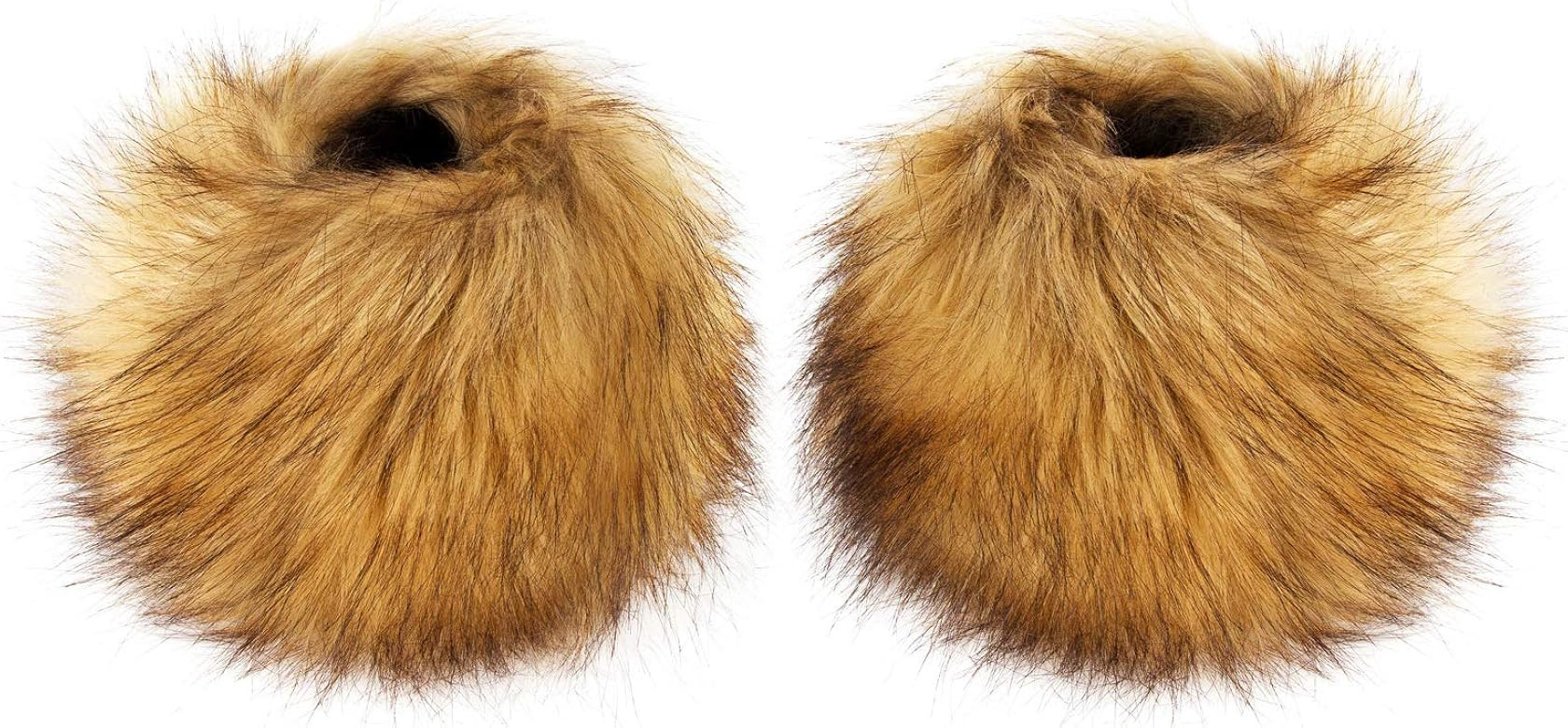 Futrzane Faux Fur Wrist Cuffs For Women - Like Real Fur Wrist Warmers (Honey Fox) | Amazon (CA)
