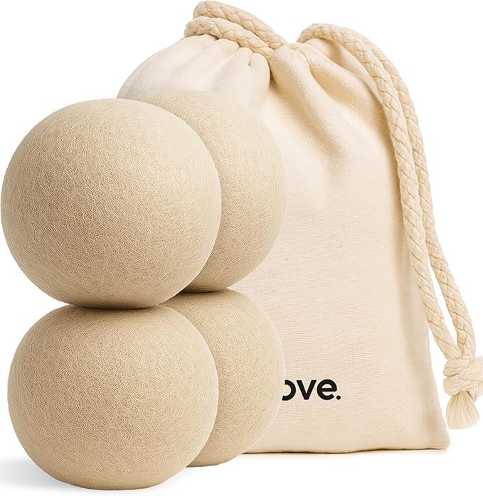 Vove Natural Hemp Dryer Balls - 4 Pack, 5X More Absorbent Than Wool - Cuts Drying Time up to 35%,... | Amazon (US)