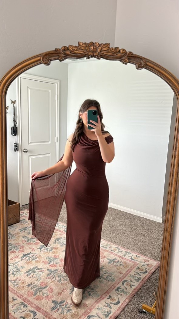 the perfect western chic wedding guest dress. size medium! all linked items are exact.

#LTKWedding #LTKootd #LTKMidsize

western style, western fashion, cowgirl chic, chocolate brown, lace, maxi dress, cowgirl boots 