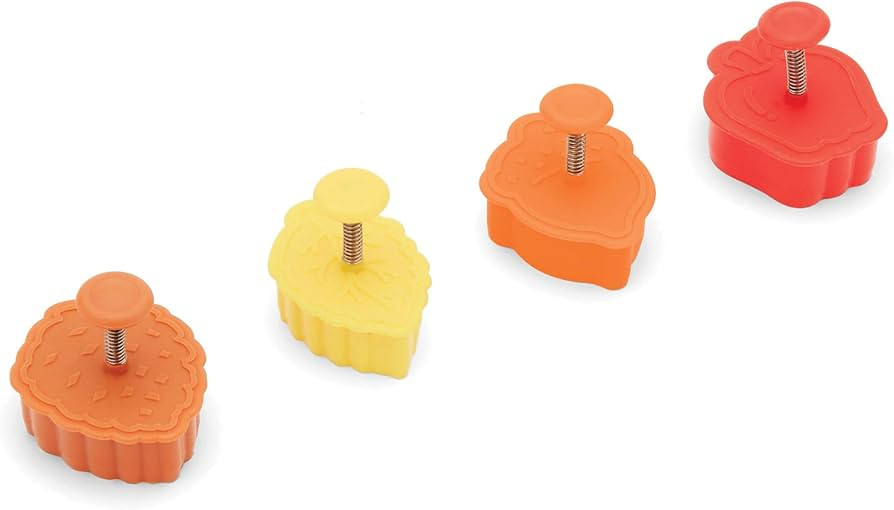 Fox Run Harvest Autumn Leaves 2" Pastry/Cookie/Pie/Fondant Stampers and Cutters, 4-Piece Set, Mul... | Amazon (US)