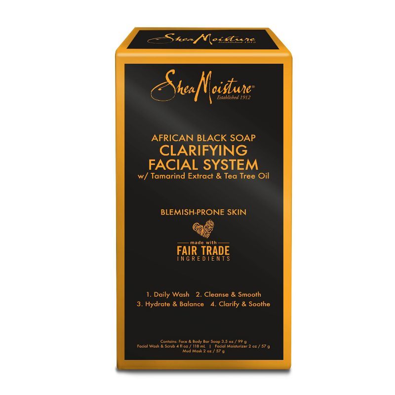 SheaMoisture African Black Soap Clarifying Facial System | Target