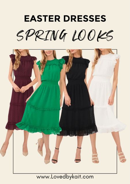 Easter dresses and dress ideas for spring. Pair these with a cute pair of heels for an easter outfit or with a pair of tennis shoes for a casual look! Perfect for a wedding guest dress, bachelorette party dress or summer/spring dress. 

#LTKsalealert #LTKSpringSale #LTKwedding