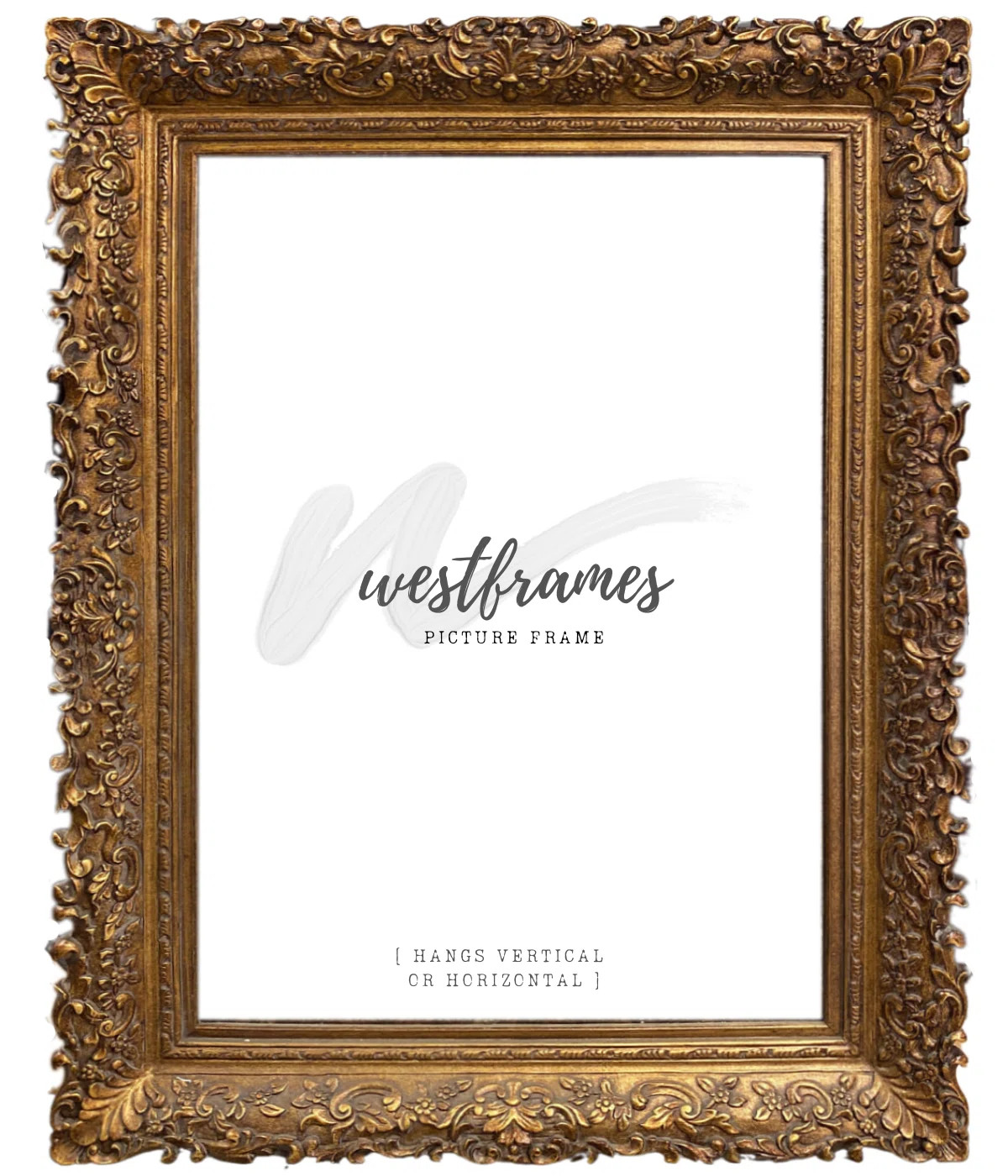 Louis French Baroque Ornate Wood Picture Frame Antique Gold | Wayfair North America