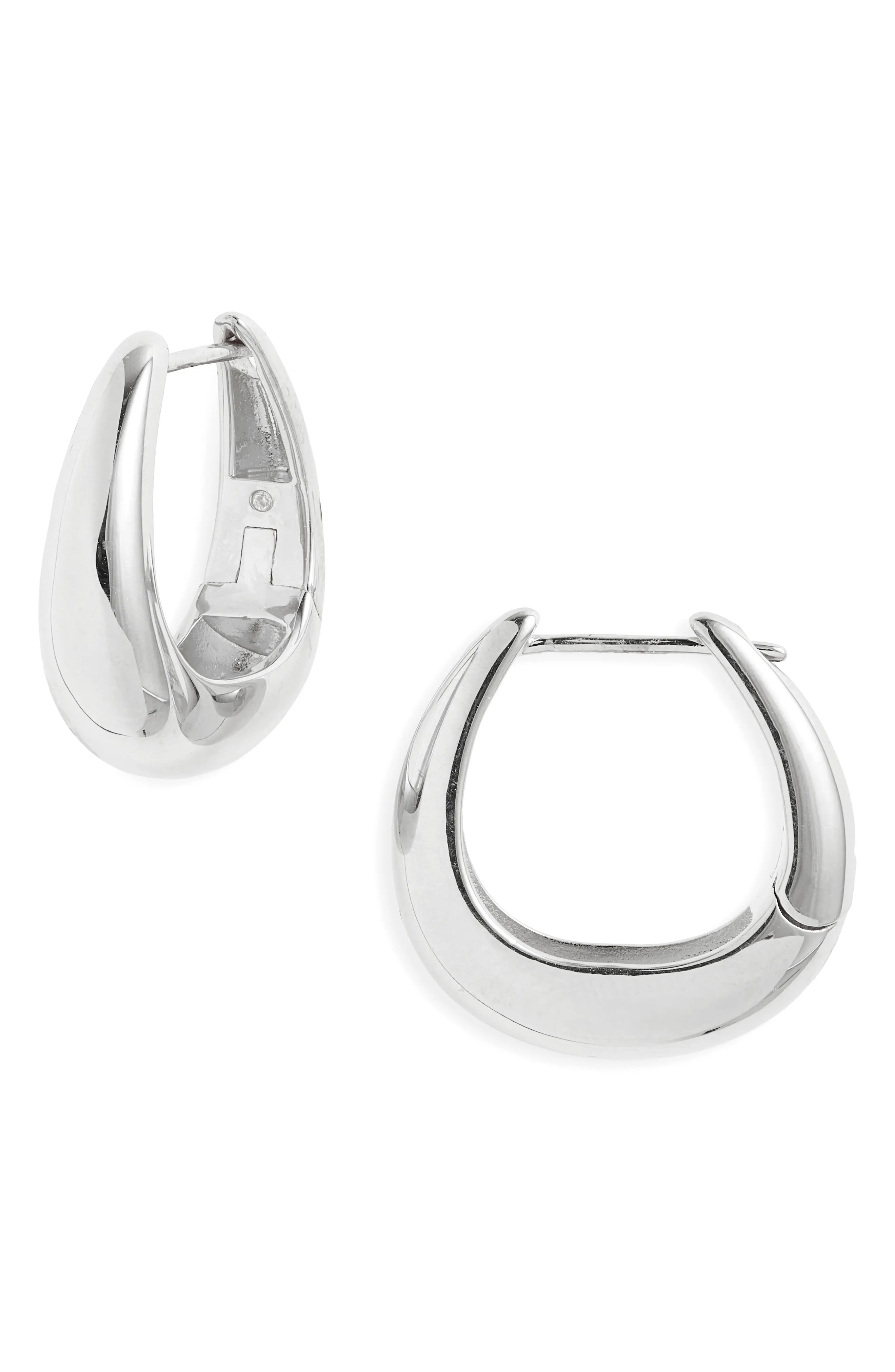 Demi Fine Crescent Huggie Hoop Earrings (Women) | Nordstrom | Nordstrom