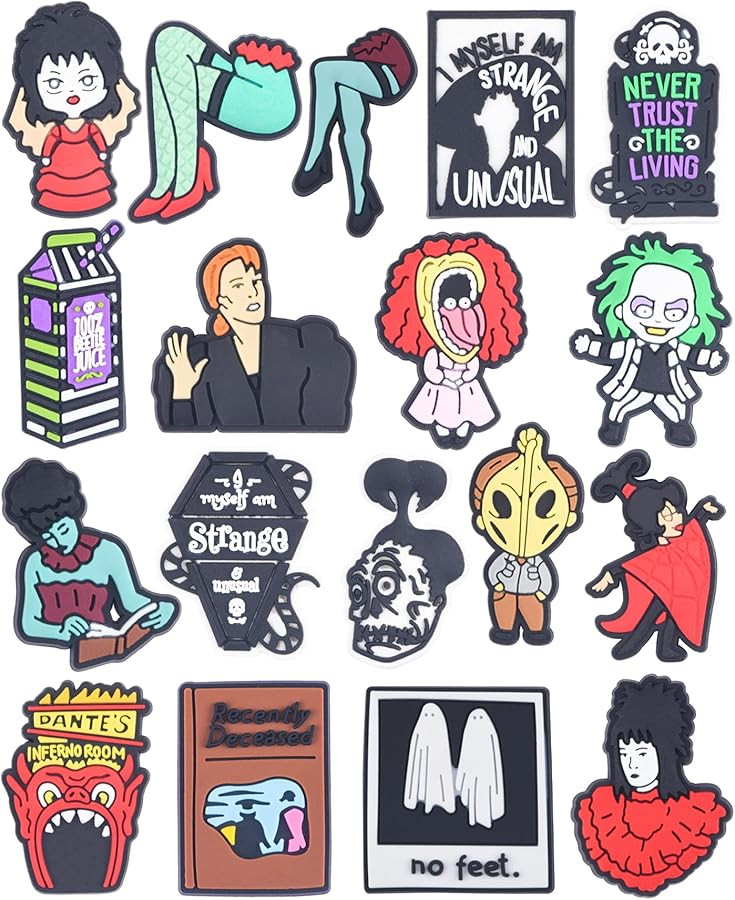 Beamandi Halloween Shoe Charms Horror Movie Characters Shoe Decoration for Adults Men Women Kids ... | Amazon (US)