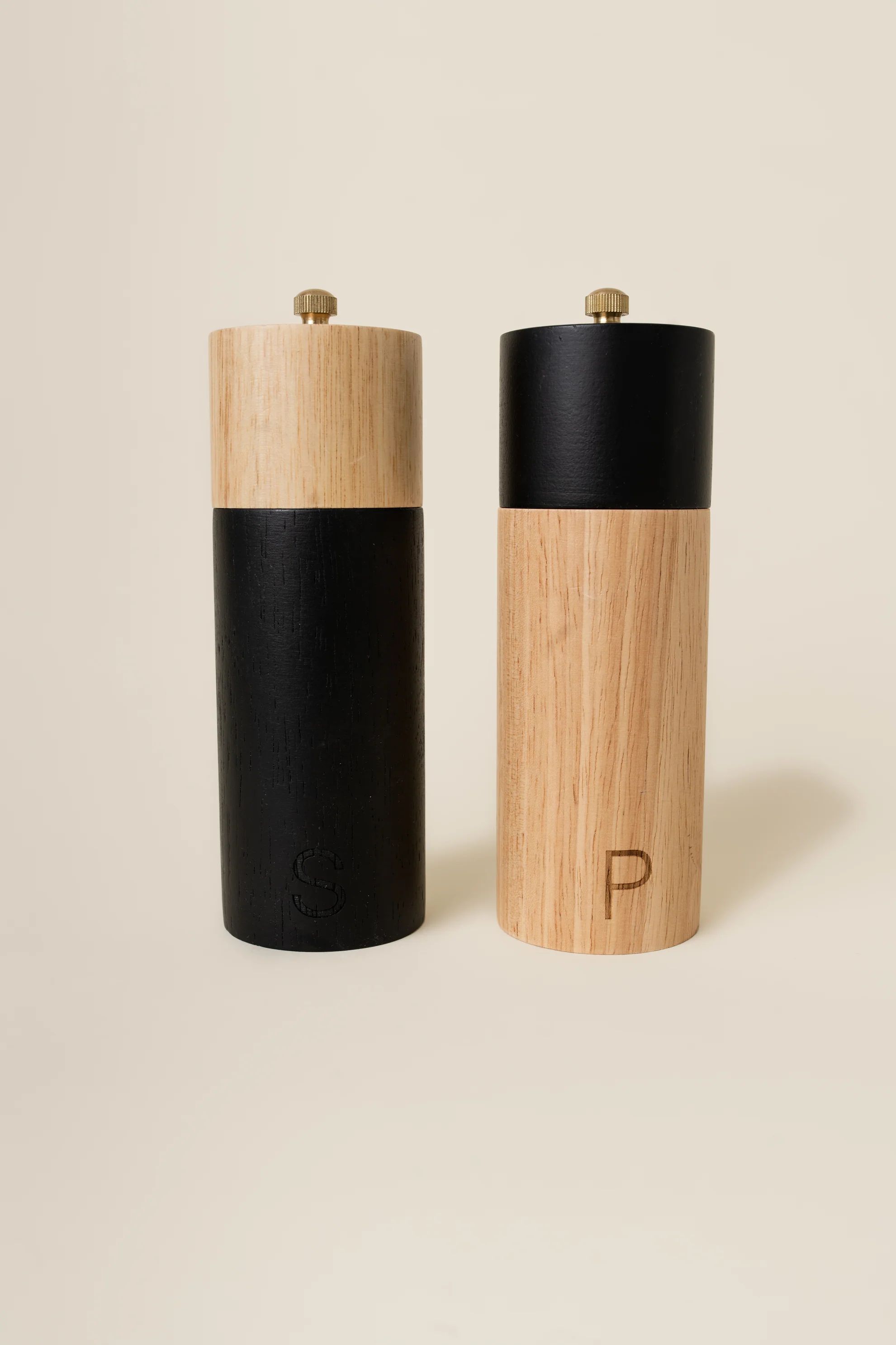 Two-Tone Salt and Pepper Mills, Set of 2 | Joy Meets Home