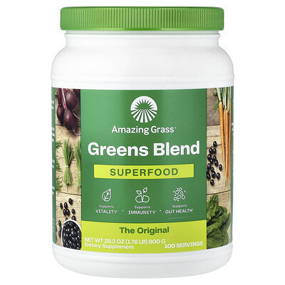 Amazing Grass, Greens Blend, Superfood, 1.76 lb (800 g) | iHerb