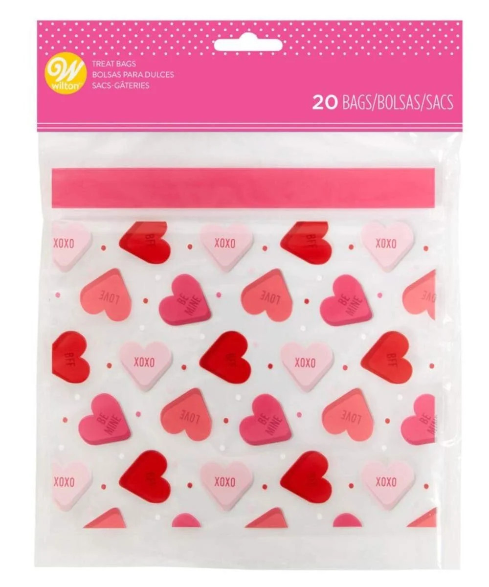 Non-Food Items 1912-0-0136 RESEALABLE Treat Bag, Conversation Heart | Walmart (US)