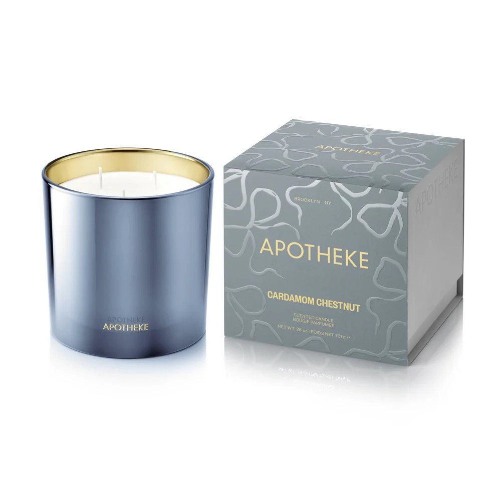 Cardamom Chestnut 3-Wick Candle | Apotheke Co