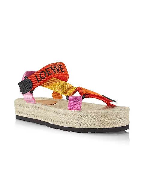 Strappy Espadrille Platform Sandals | Saks Fifth Avenue