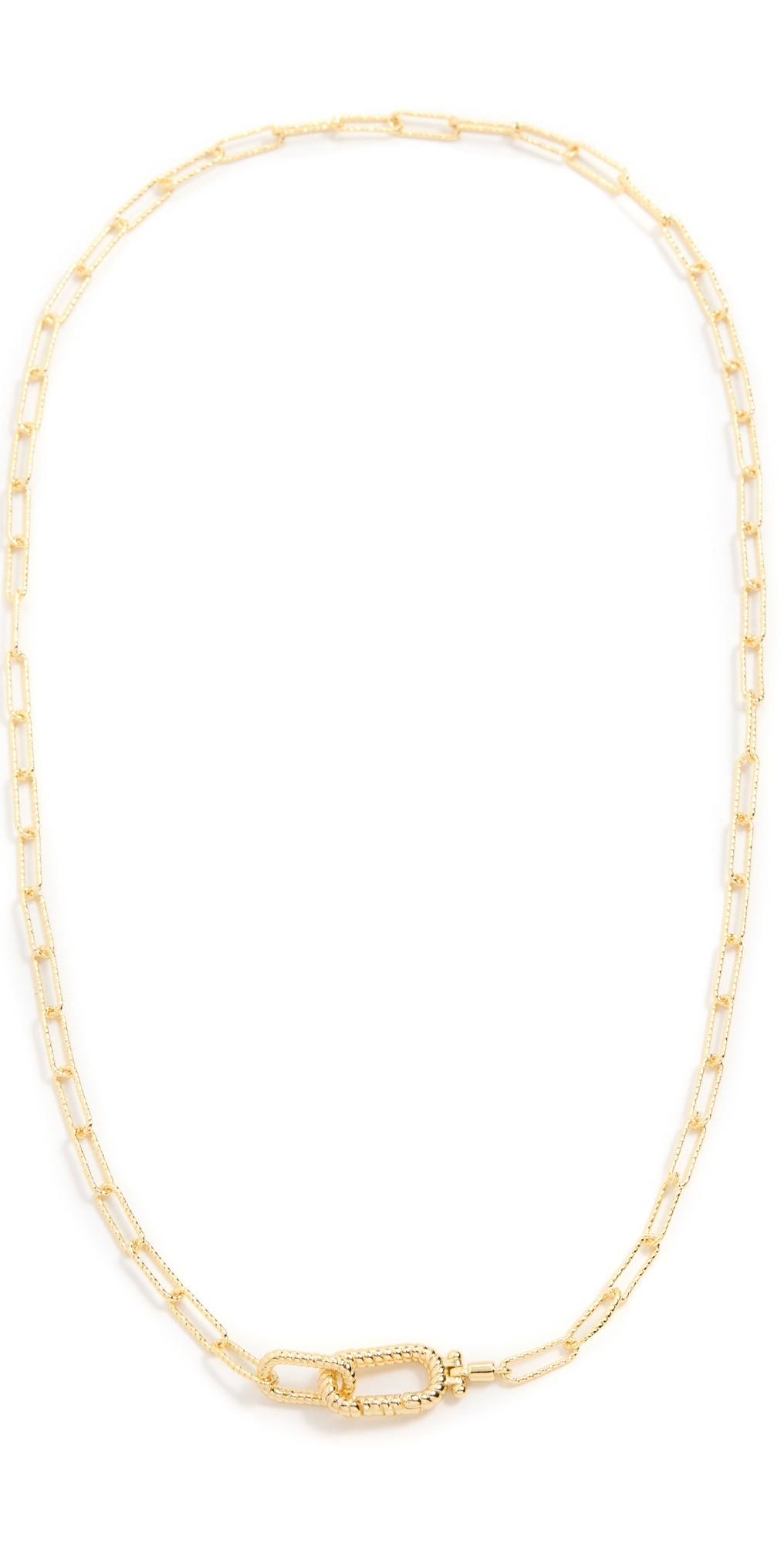 Gorjana Crew Link Necklace Gold Plated One Size | Shopbop