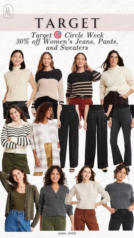 Target 30% off sweaters, denim and jeans, fall style, fall outfit 

#LTKsalealert #LTKfindsunder100 #LTKfindsunder50