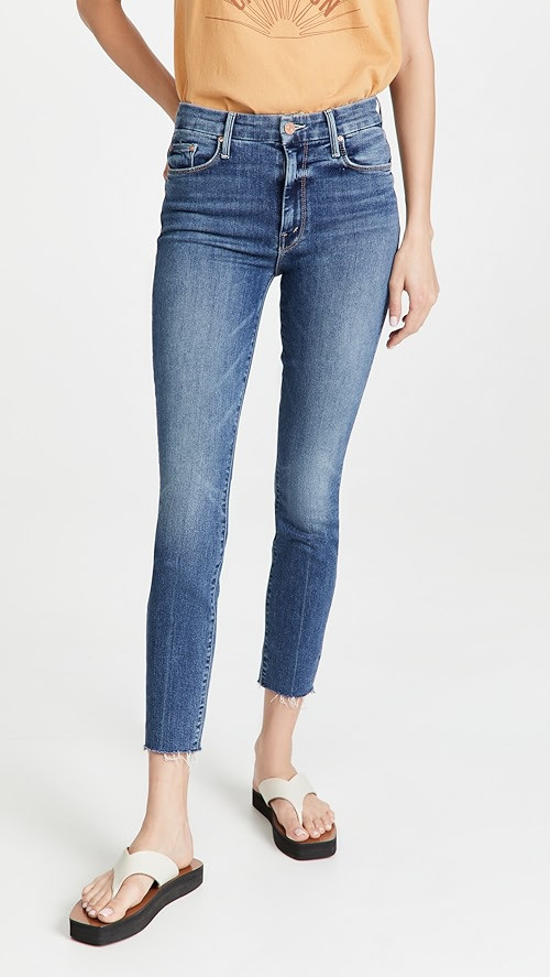 MOTHER Looker Ankle Fray Jeans | SHOPBOP | Shopbop