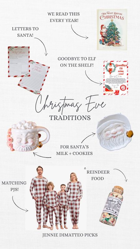 Christmas Eve traditions, milk and cookies, reindeer food, family pajamas, letters, holiday 

#LTKHoliday #LTKkids #LTKSeasonal