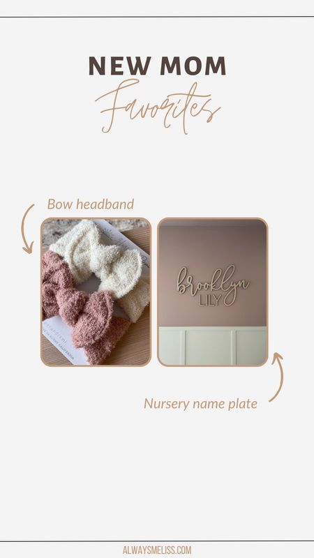 These oversized bow headbands are soft and go with everything. The name plate for the nursery is one of my favorites!

#LTKhome #LTKbaby #LTKbump
