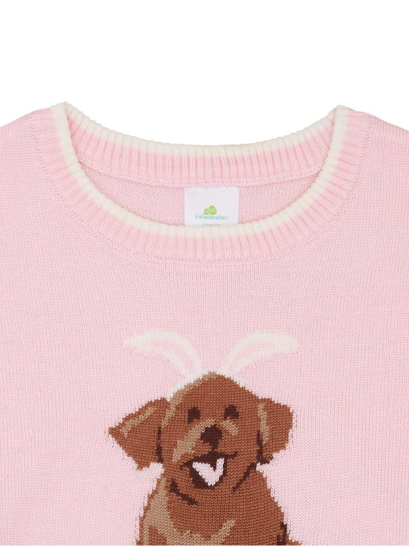 Way to Celebrate Girls Easter Sweater, Sizes 4-18 | Walmart (US)