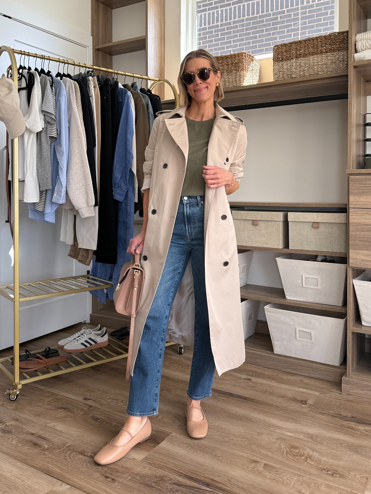 Wearing 26 jeans, small sweater tee, small trench coat, flats tts

#LTKFindsUnder100 #LTKFindsUnder50 #LTKStyleTip