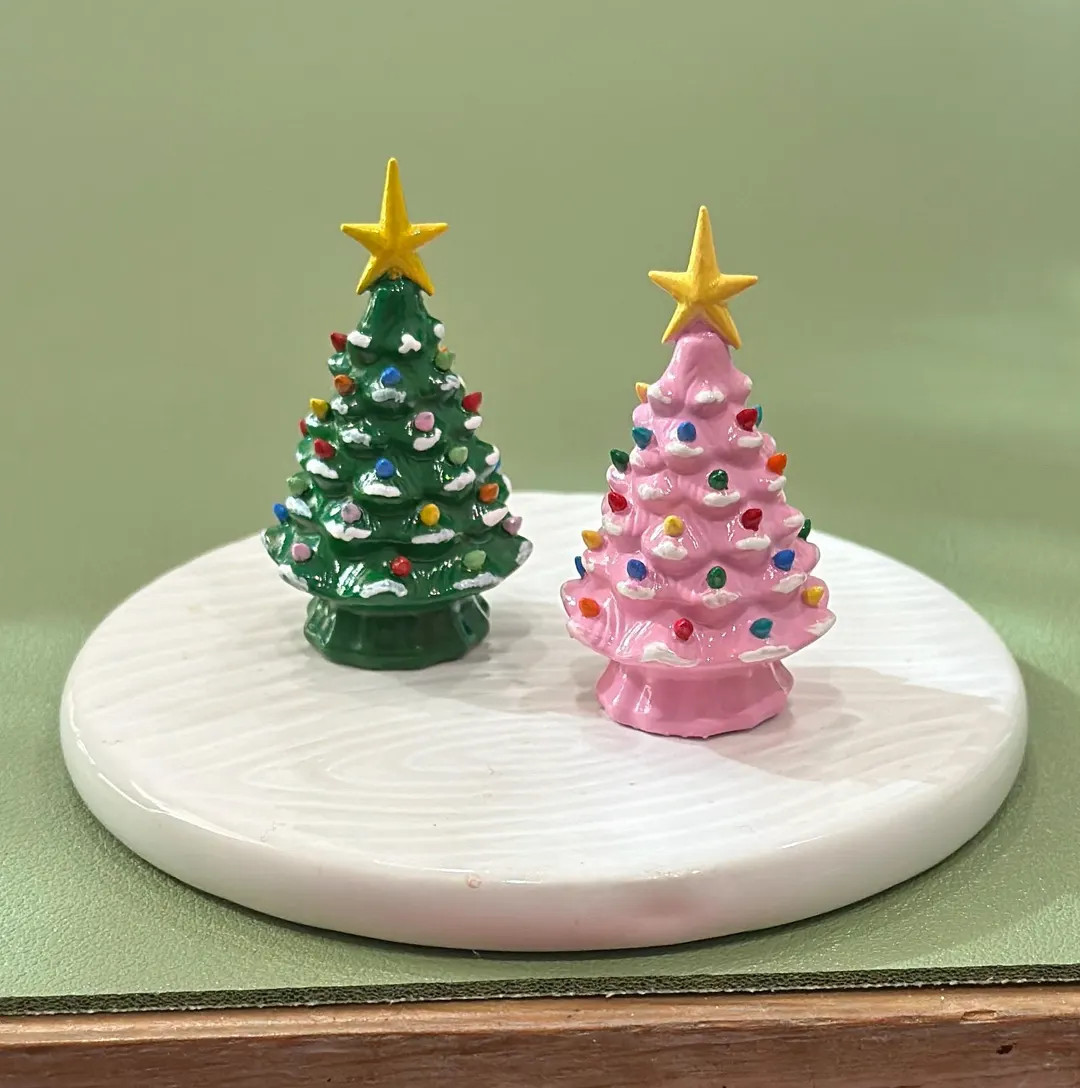1:6 Scale MINIATURE 2 Inch Vintage “ceramic” Christmas Tree PLEASE READ Product Description C... | Etsy (US)