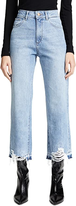 DL1961 Women's Hepburn Wide Leg High Rise Jeans | Amazon (US)