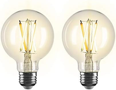 Geeni LUX Edison G25 WiFi LED Smart Bulb, 2700K - 6500K 8W, E26 Base, Dimmable, Tunable White Lig... | Amazon (US)