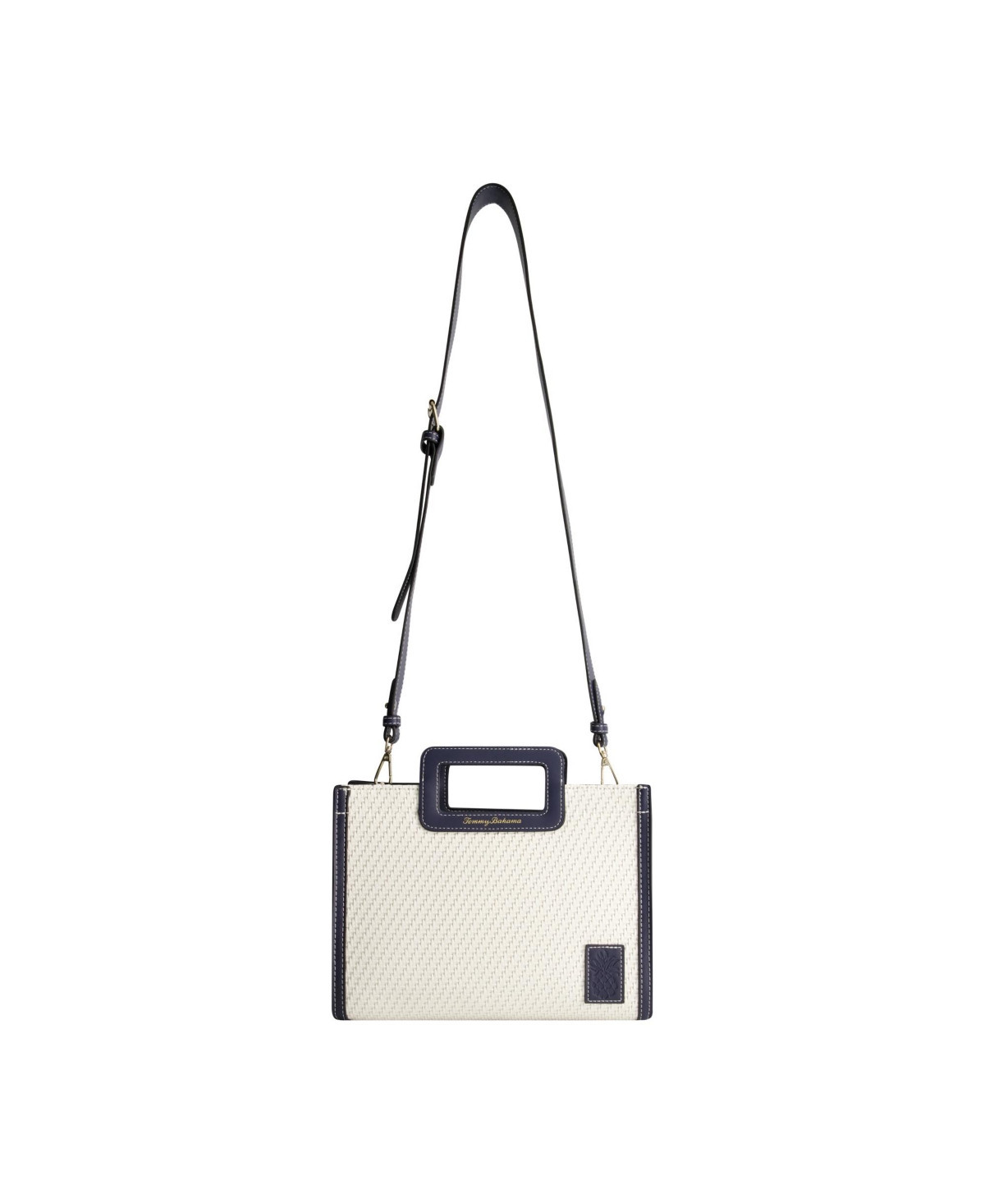 Tommy Bahama Modern Woven Medium Tote - Navy | Macy's