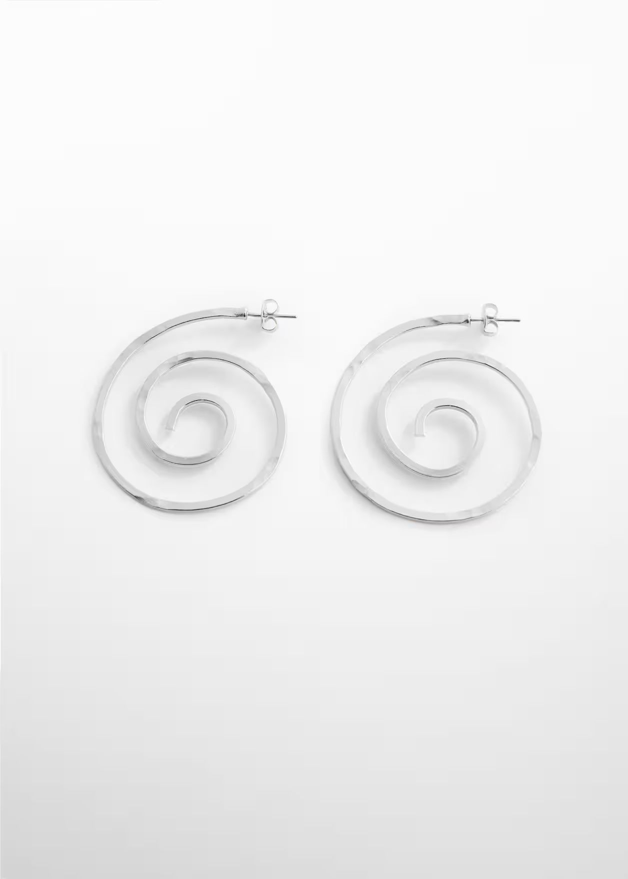 Spiral hoop earrings -  Women | Mango United Kingdom | MANGO (UK)