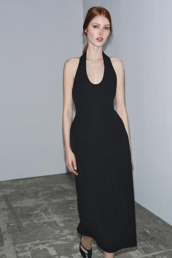 ZW COLLECTION LIMITED EDITION HALTER DRESS | Zara US