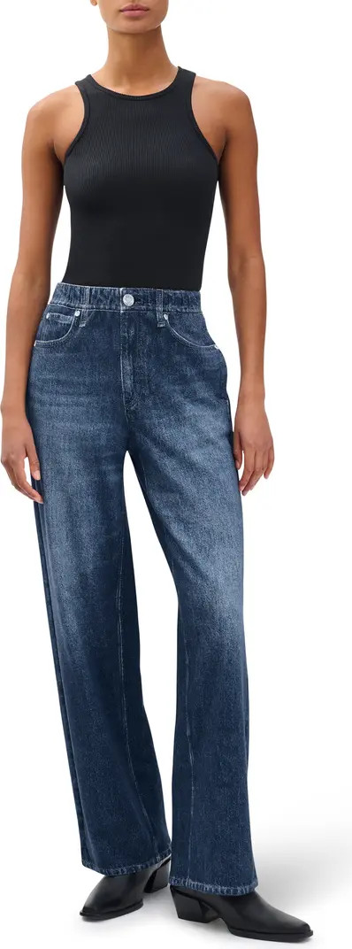 Miramar Wide Leg Cotton Terry Sweatpant Jeans | Nordstrom