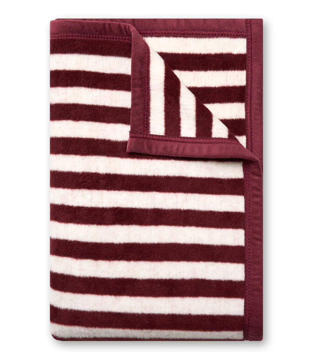 Sideline Stripe Maroon Midi Throw Blanket | ChappyWrap | ChappyWrap