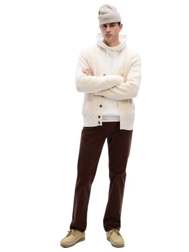 GAP Mens Straight Fit Corduroy Pant Woodsy Brown 34X34 | Amazon (US)