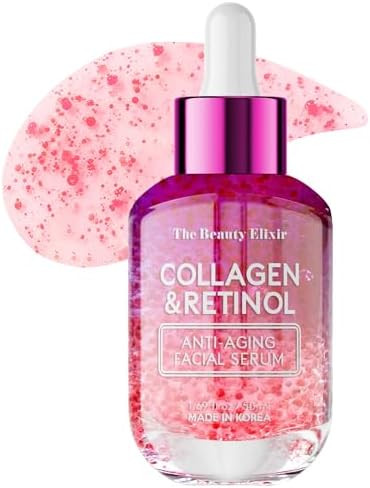 Collagen & Retinol Serum For Face - Ultra Hydrating, Restores, Smooths & Reduces Wrinkles - Derma... | Amazon (US)