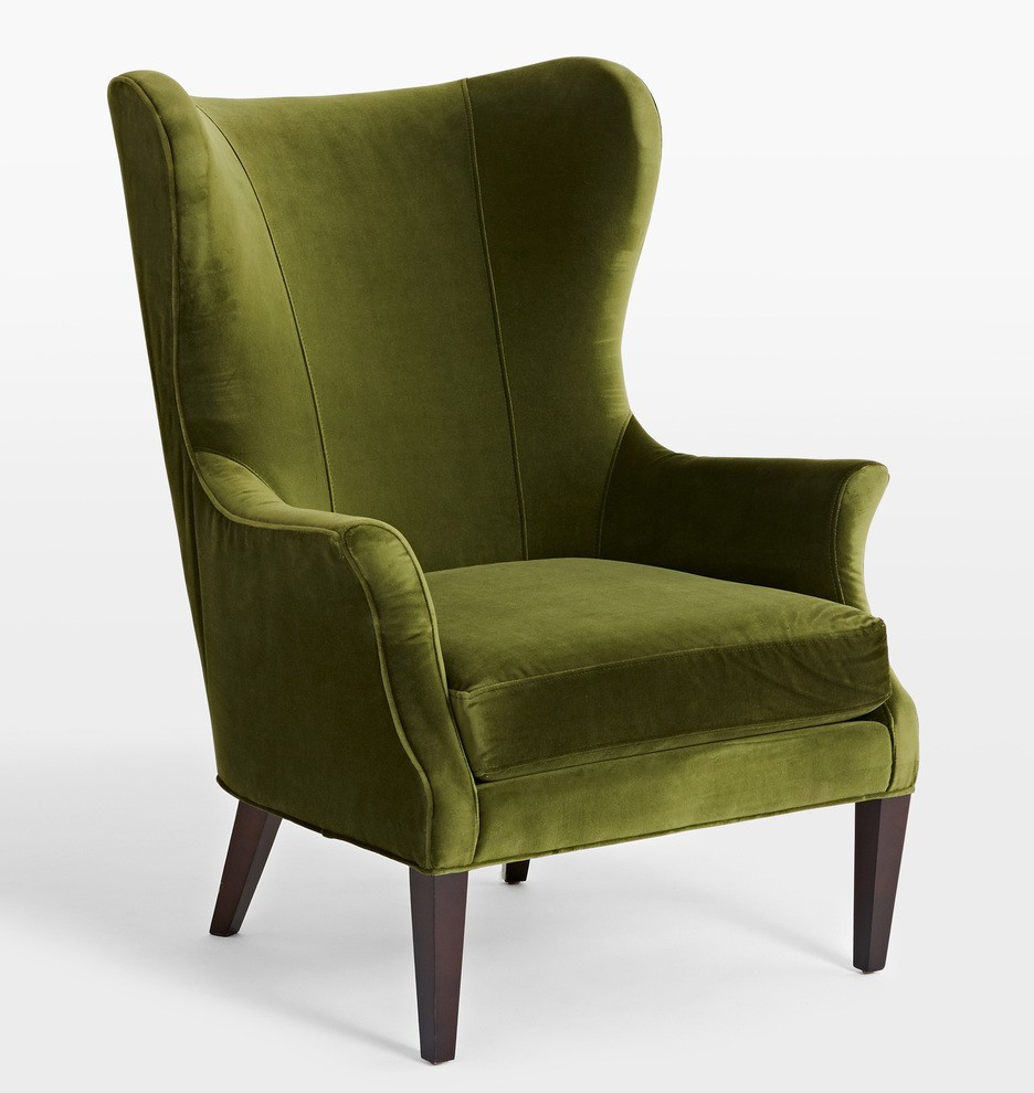 Clinton Modern Wingback Chair | Rejuvenation