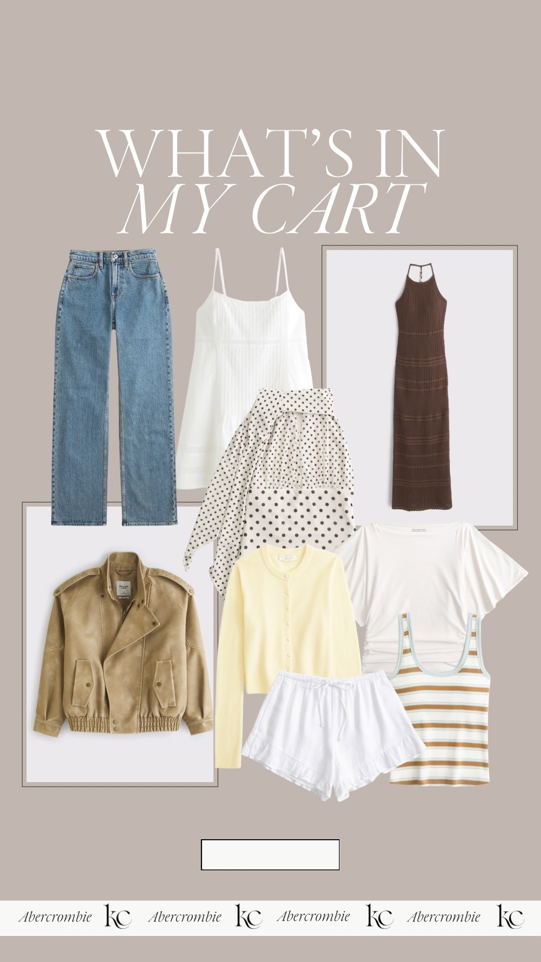 What’s in my cart from Abercrombie! Everything is on sale now through 2/2! 

#LTKSeasonal #LTKSaleAlert #LTKootd