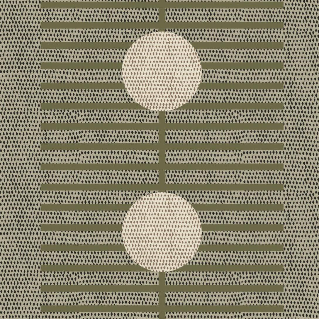 Nomalanga - Olive Linen Wallpaper by Forbes Masters | Mitchell Black