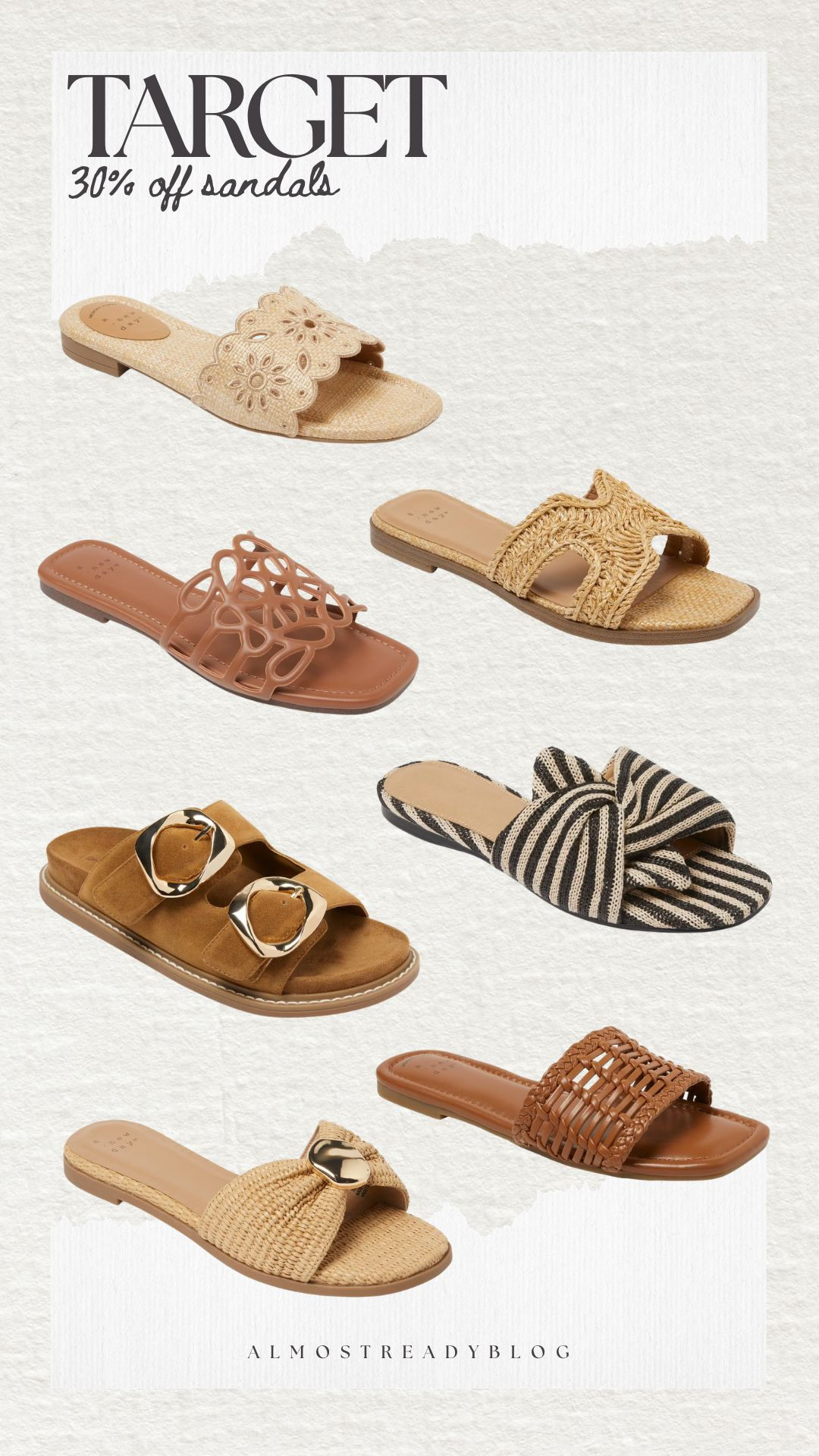 30% off sandals from Target! These prices are amazing!

sale alert, watchnow, new arrivals, summer fashion, finds under 100, target, amanda west 

 #LTKootd #LTKSeasonal