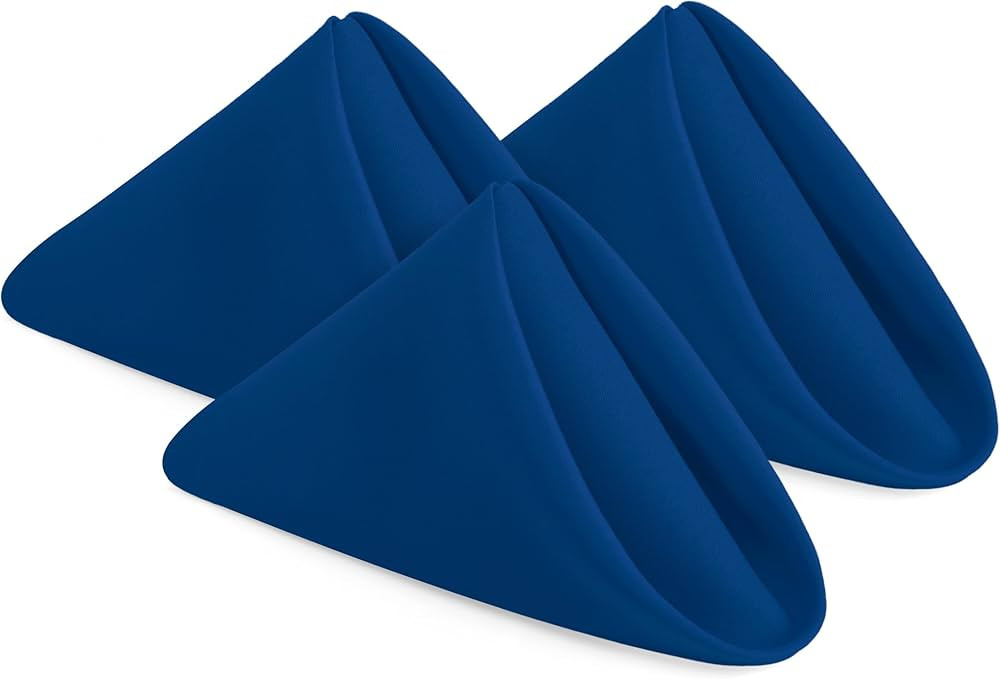 Utopia Home Royal Blue Cloth Napkins (12 Pack, 17x17 Inches), Ideal Dinner Napkins for Party, Wed... | Amazon (US)