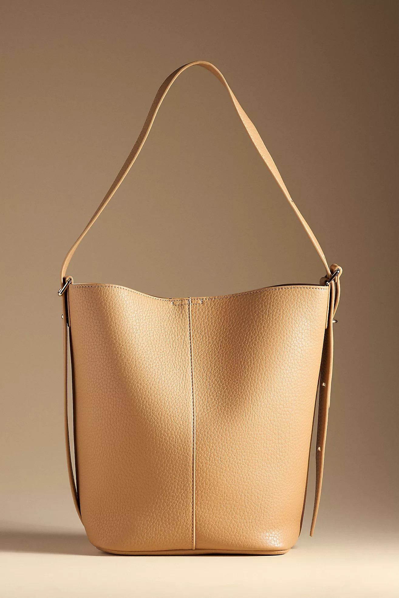 Slouchy Pebbled Bucket Bag | Anthropologie (US)