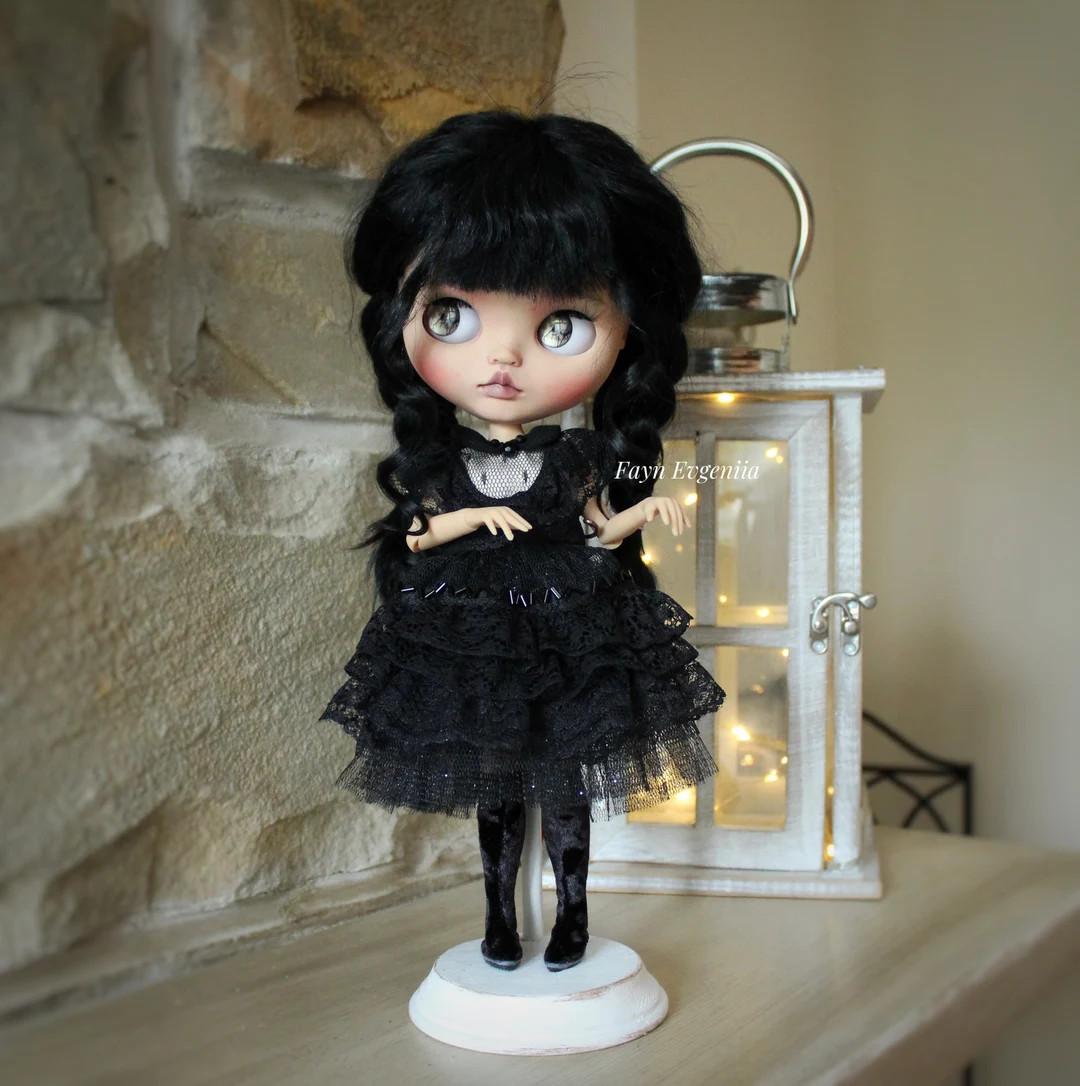 Custom Wednesday Blythe Doll Custom Blythe Doll OOAK Blythe - Etsy | Etsy (US)