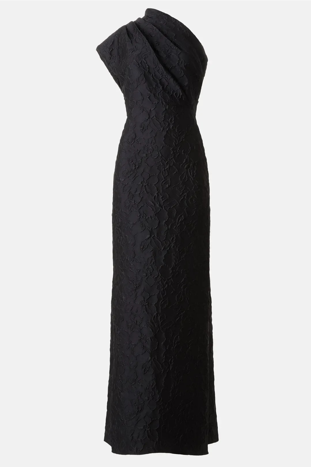 Badgley Mischka Jacquard One Shoulder Gown | Rent the Runway