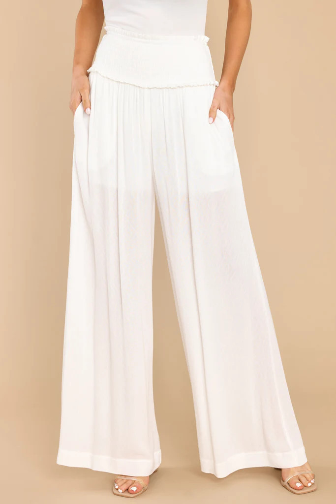 It's Your Move White Pants | Red Dress 