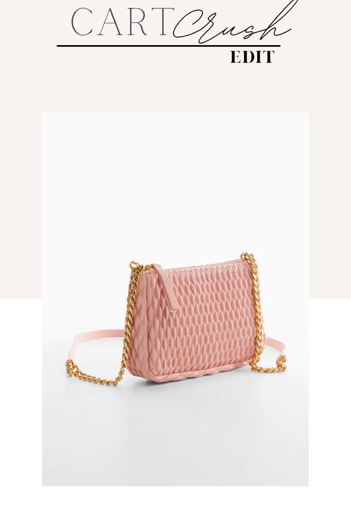 Pink cross-body bag, gold hardware, Spring handbag, Easter outfit accessories, cart crush

#LTKunder50 #LTKSeasonal #LTKitbag