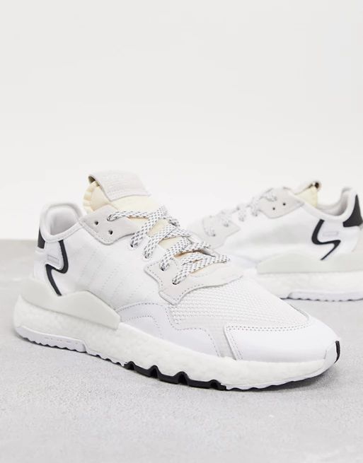 adidas Originals nite jogger sneakers white | ASOS (Global)