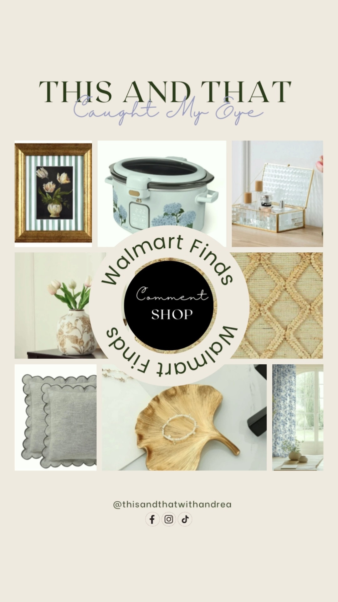 ✨ This & That Caught My Eye ✨
These Walmart finds are giving designer vibes without the designer price tag 👀🤍

From cozy textures to chic home details, every piece feels elevated and effortless.
If you love affordable finds that look high-end, this one’s for you. Loving the dusty light blues and neutral tones going into Spring! 

#WalmartFinds
#AffordableHome
#HomeInspo
#HomeDecorInspo
#BudgetFriendly
#HomeStyle



#LTKU #LTKHome #LTKFindsUnder50