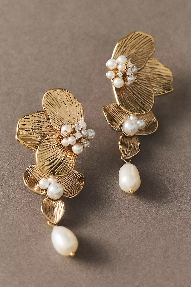 Demi Floral Drop Earrings | Anthropologie (US)