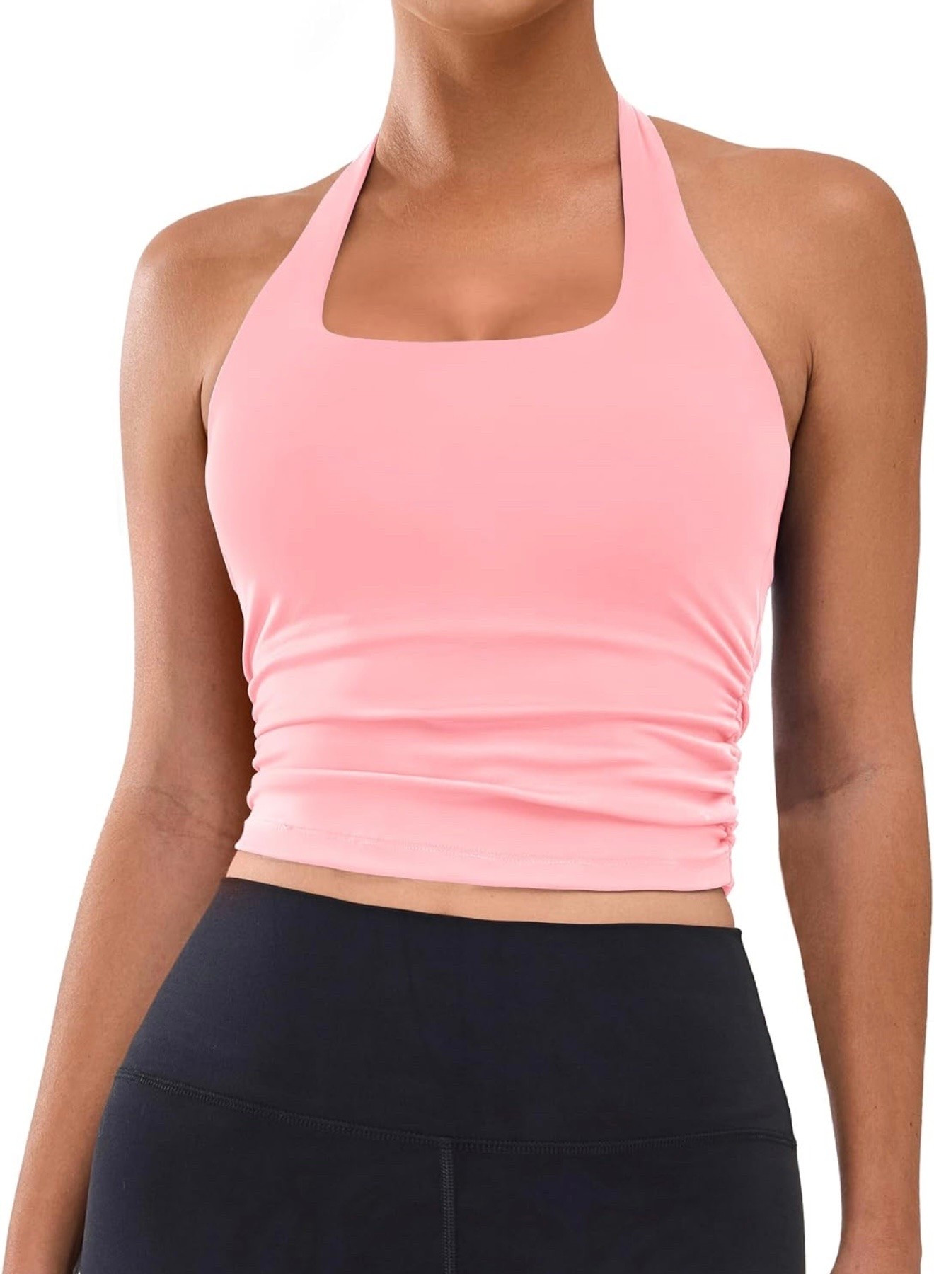 In my cart for prime week! I love working out in halter tanks! #amazon #primeweek #workouttop #workouttanks