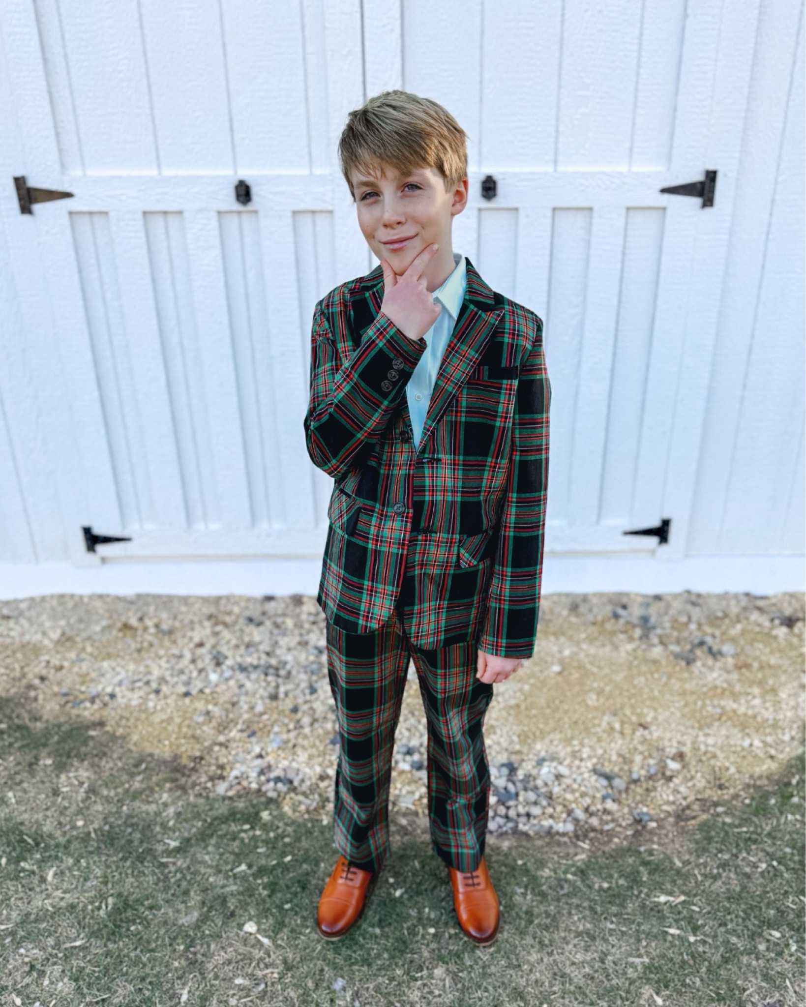 This adorable boys suit is perfect for the holidays! Lennon is wearing his true size 10 in top and bottoms and the pants have an adjustable waist! 👍🏻😍

#LTKParties #LTKHoliday #LTKKids