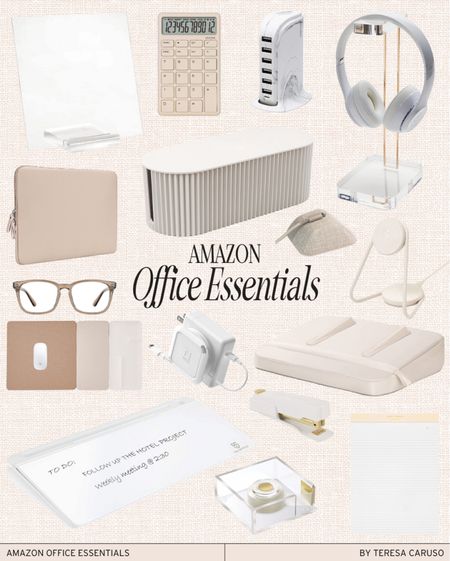Amazon office essentials 

Office decor, neutral office, office accessories, work from home, amazon finds, amazon home, amazon favorites 

#LTKhome #LTKunder100 #LTKunder50