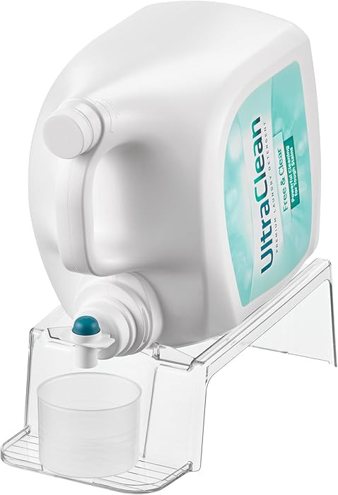 iDesign Laundry Detergent Holder, Liquid Detergent Stand for Laundry Room Organization, Clear | Amazon (US)