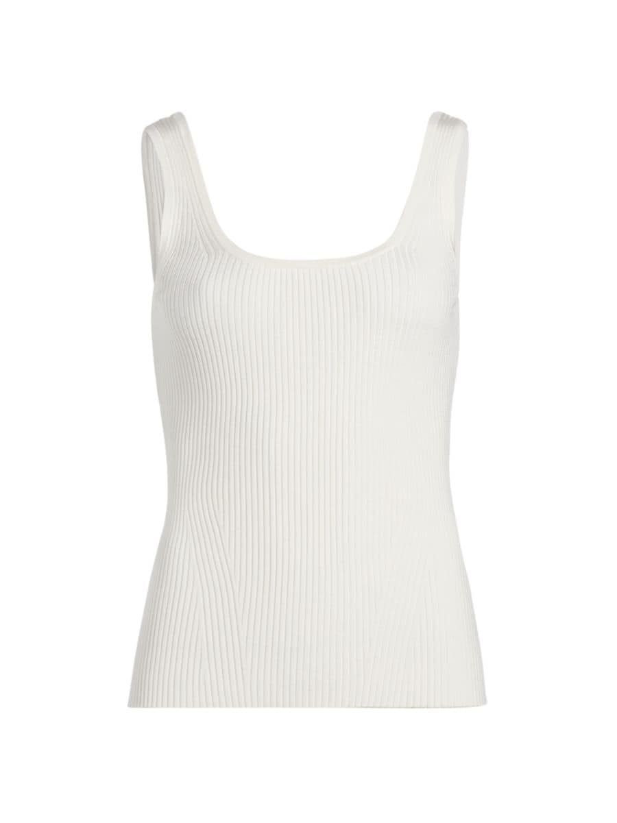 Shop Zimmermann Scoopneck Rib-Knit Tank | Saks Fifth Avenue | Saks Fifth Avenue